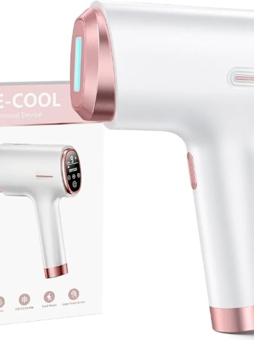 White and Rose Gold IPL Hair Removal Device -